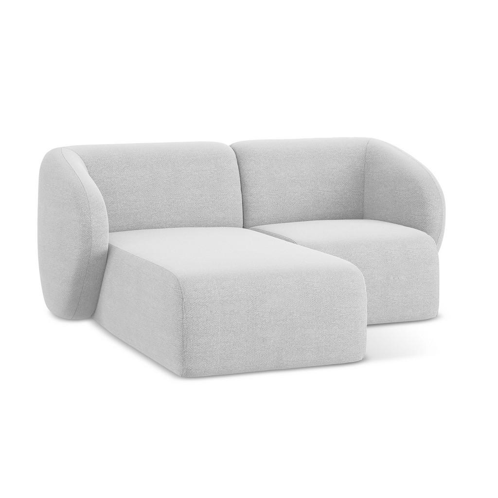 Thumbnail - Makamii Ecksofa, Silber, Textil, Holzwerkstoff, 178x166 cm, Hergestellt in Europa, Oeko-Tex®, Wohnzimmer, Sofas & Couche...