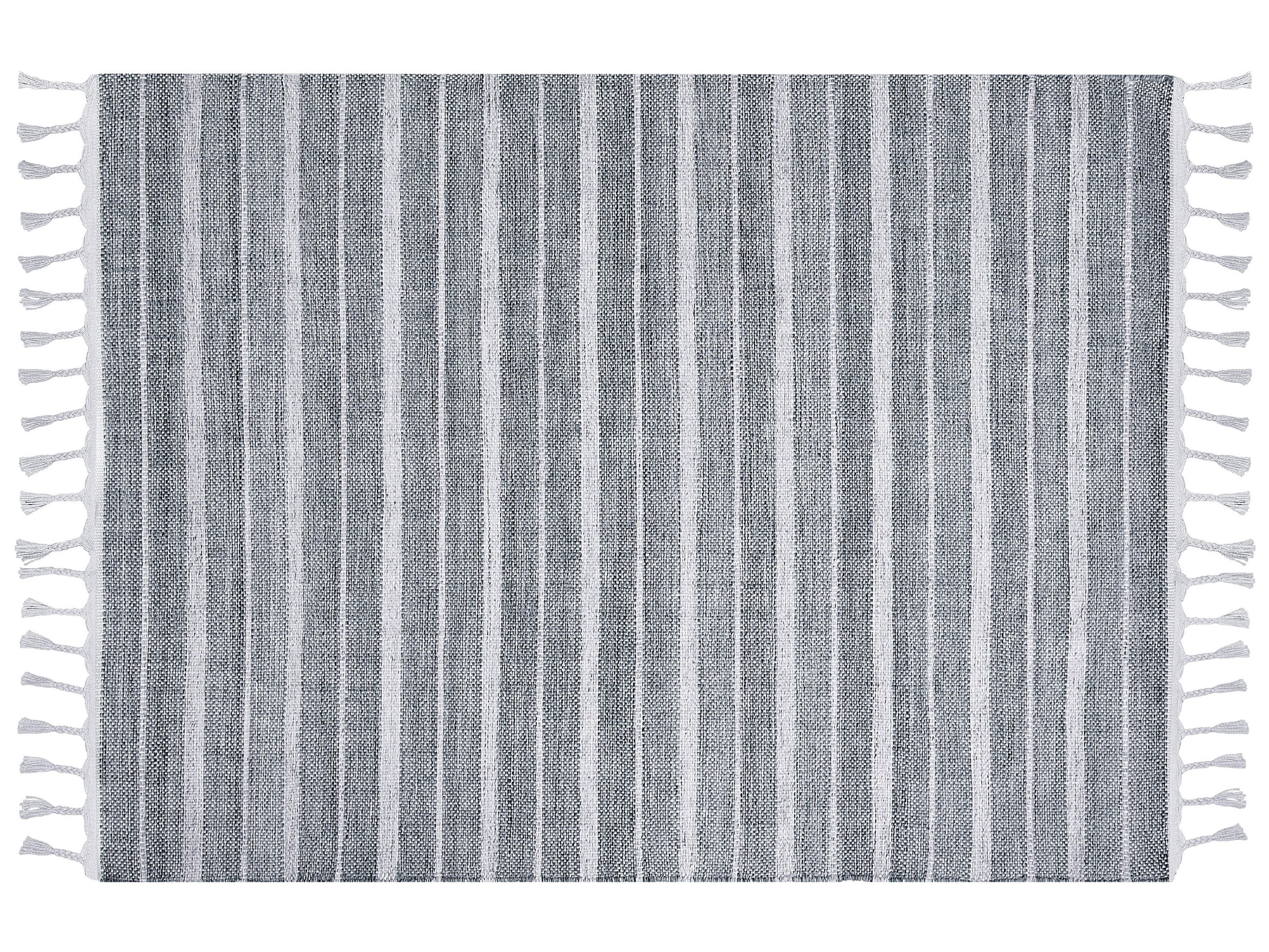 OUTDOOR-TEPPICH Bademli 230/160 cm - Grau, Kunststoff (160/230cm) - Beliani