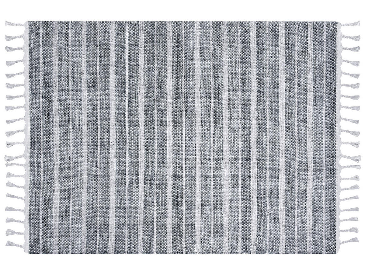 OUTDOOR-TEPPICH Bademli 230/160 cm - Grau, Kunststoff (160/230cm) - Beliani