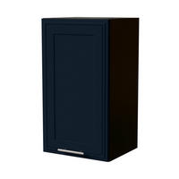 HÄNGESCHRANK Salo W2/40 Schwarz / Indigo Matt 40 / 32,5 / 72cm - Schwarz/Dunkelblau, Holz/Holzwerkstoff (40/72/32.5cm) - Feldmann-Wohnen