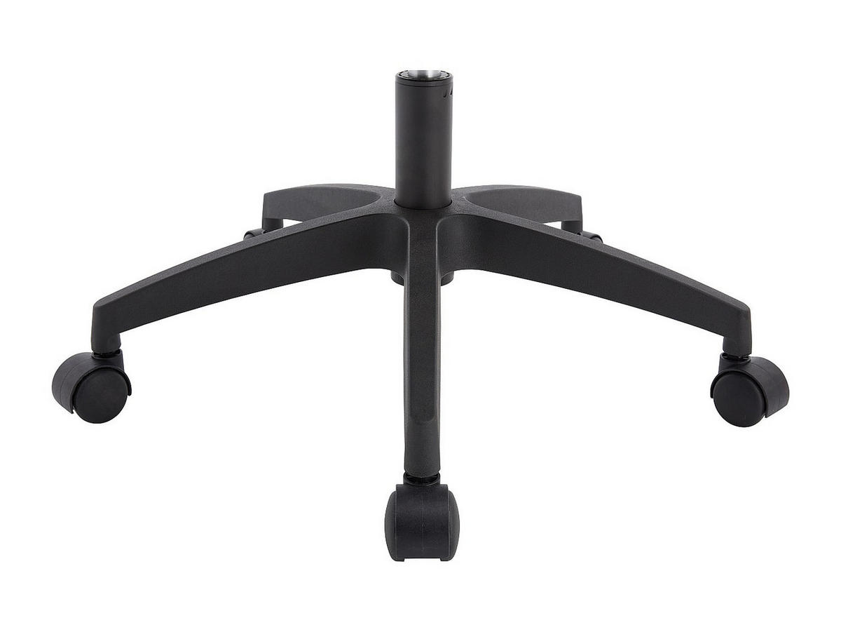 BÜROSTUHL ohne Armlehnen - 61 cm x 55.5 cm - stoff - schwarz Delvora - Schwarz, Textil (61/100.5/55.5cm) - Vente-Unique
