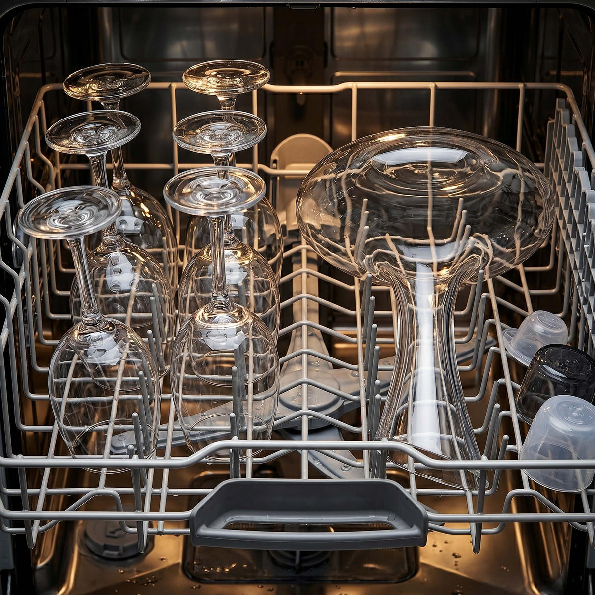 SKLENICE Čiré 4dílná-sada s karafou sklo 330 ml - průhledná, sklo - Relaxdays