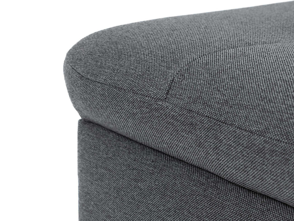 POLSTERHOCKER Niko Groß - Silberfarben/Multicolor, Holz/Textil (96/41/70cm) - MIRJAN24