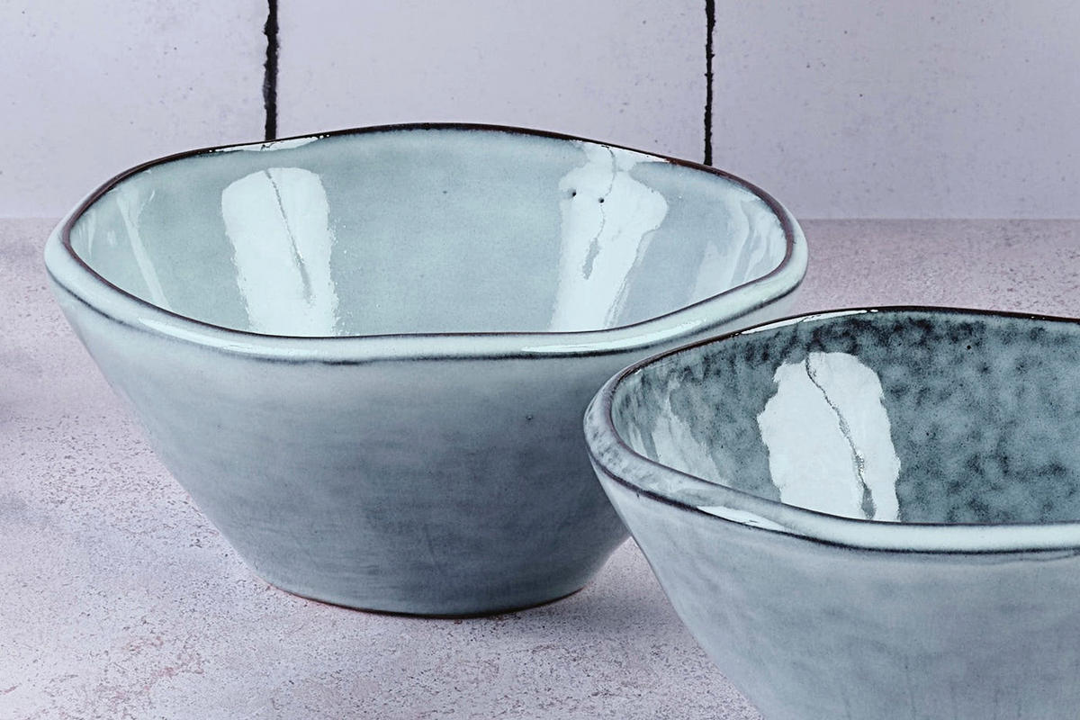 SCHALEN Wolke Ø14cm - 6er-Set - Sturmgrau - Grau, Keramik (14cm) - Björn