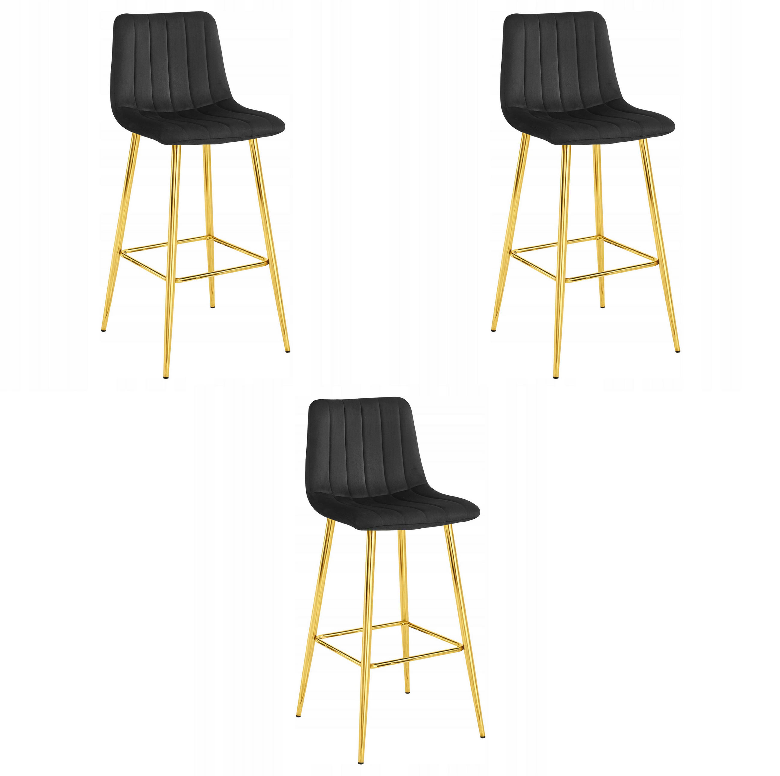 XXXLutz Barhocker Schwarz 43x56x49 cm