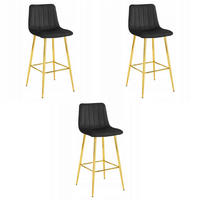 BARHOCKER Schwarz 43x49 cm POZZA Ergonomisches Sitzkissen - Schwarz, Metall (43/56/49cm)