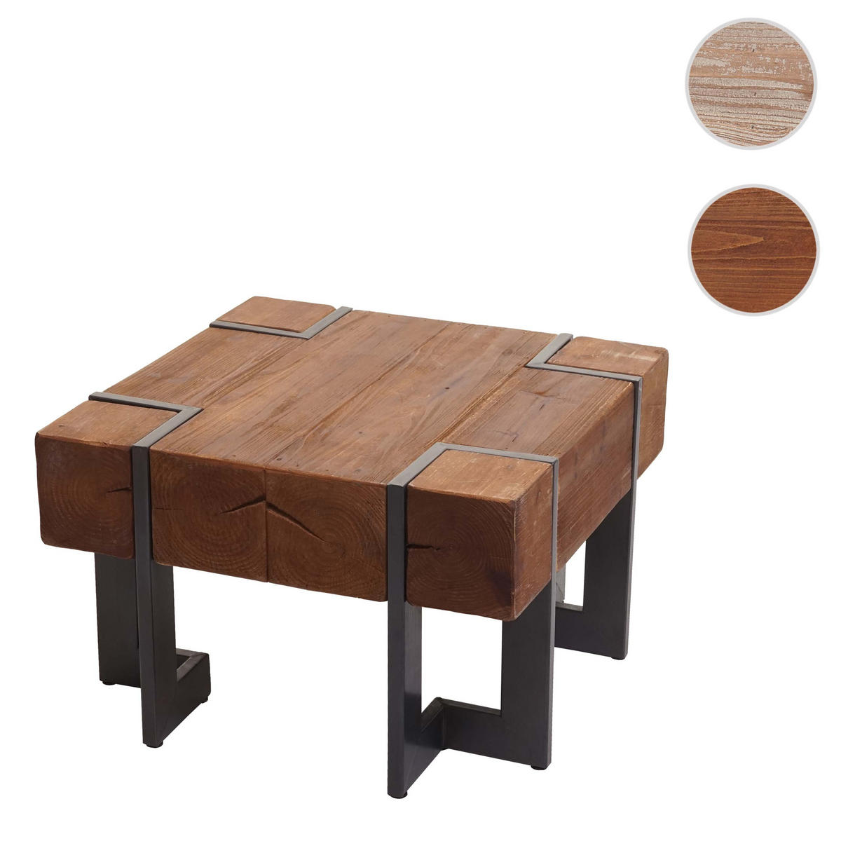 COUCHTISCH quadrat Dunkelbraun - Dunkelbraun, Holz (60/60/40cm) - MCW
