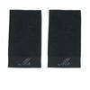 GÄSTEHANDTÜCHER Black Line Stone Mr schwarz 2er Set - Schwarz, Textil (30/50cm) - done