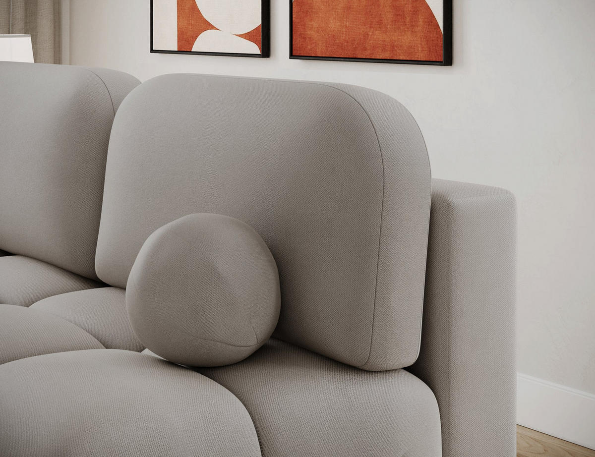 SCHLAFSOFA Nuwia mit Schlaffunktion und Bettkasten – Modernes Designsofa mit Schlafauszug und dekorativer Steppung - Beige, Kunststoff (200/102/100cm) - Wohnideebilder
