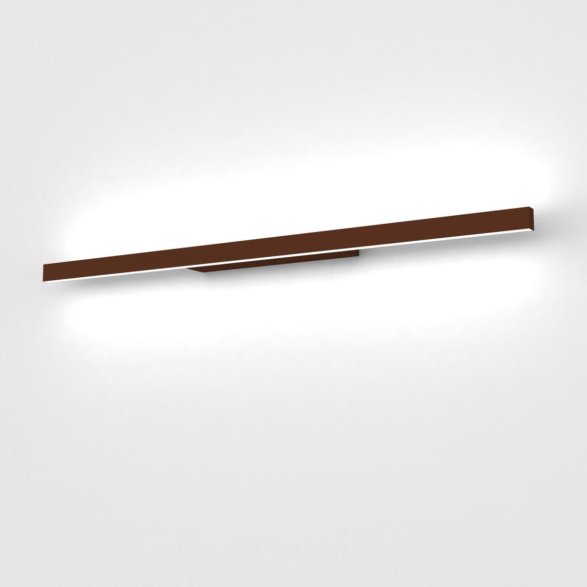 LED-WANDLEUCHTE - Dunkelbraun, Metall (90/3.1/7cm) - Lumicom