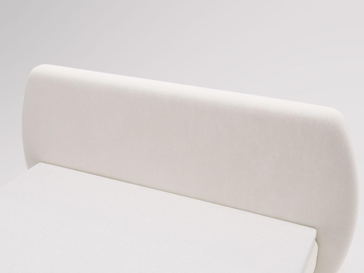 BOXBETT Bogota 160x200 Creme - Creme, Holz/Textil (160/200cm) - Graingold