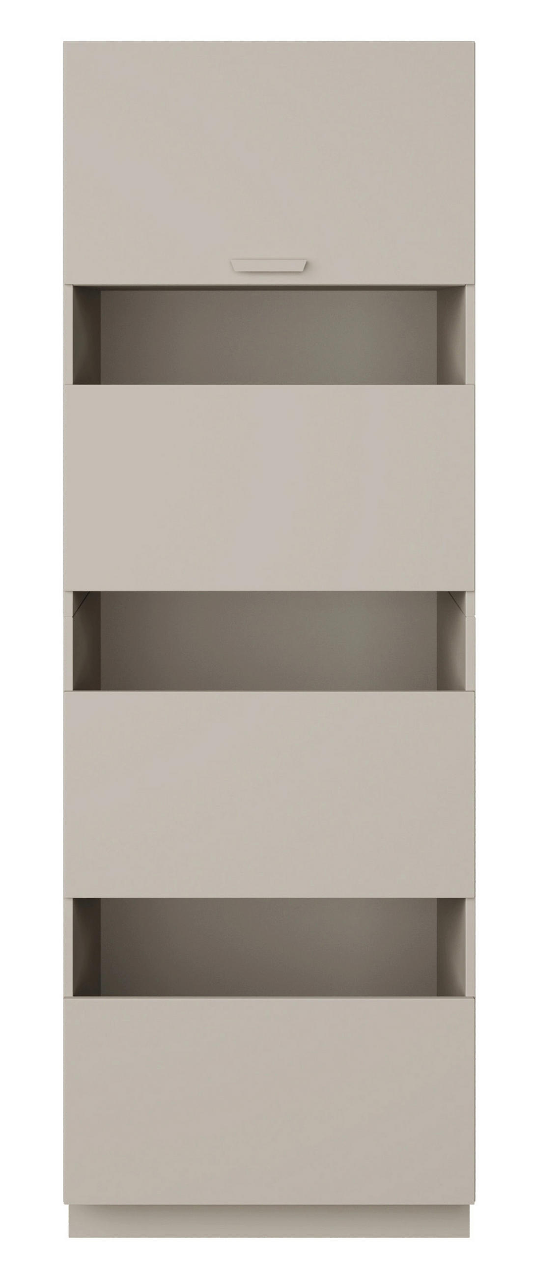 BADEZIMMER-HOCHSCHRANK Holv Kaschmirgrau 68 cm - Taupe, Holzwerkstoff/Metall (67.5/200/66cm) - Selsey