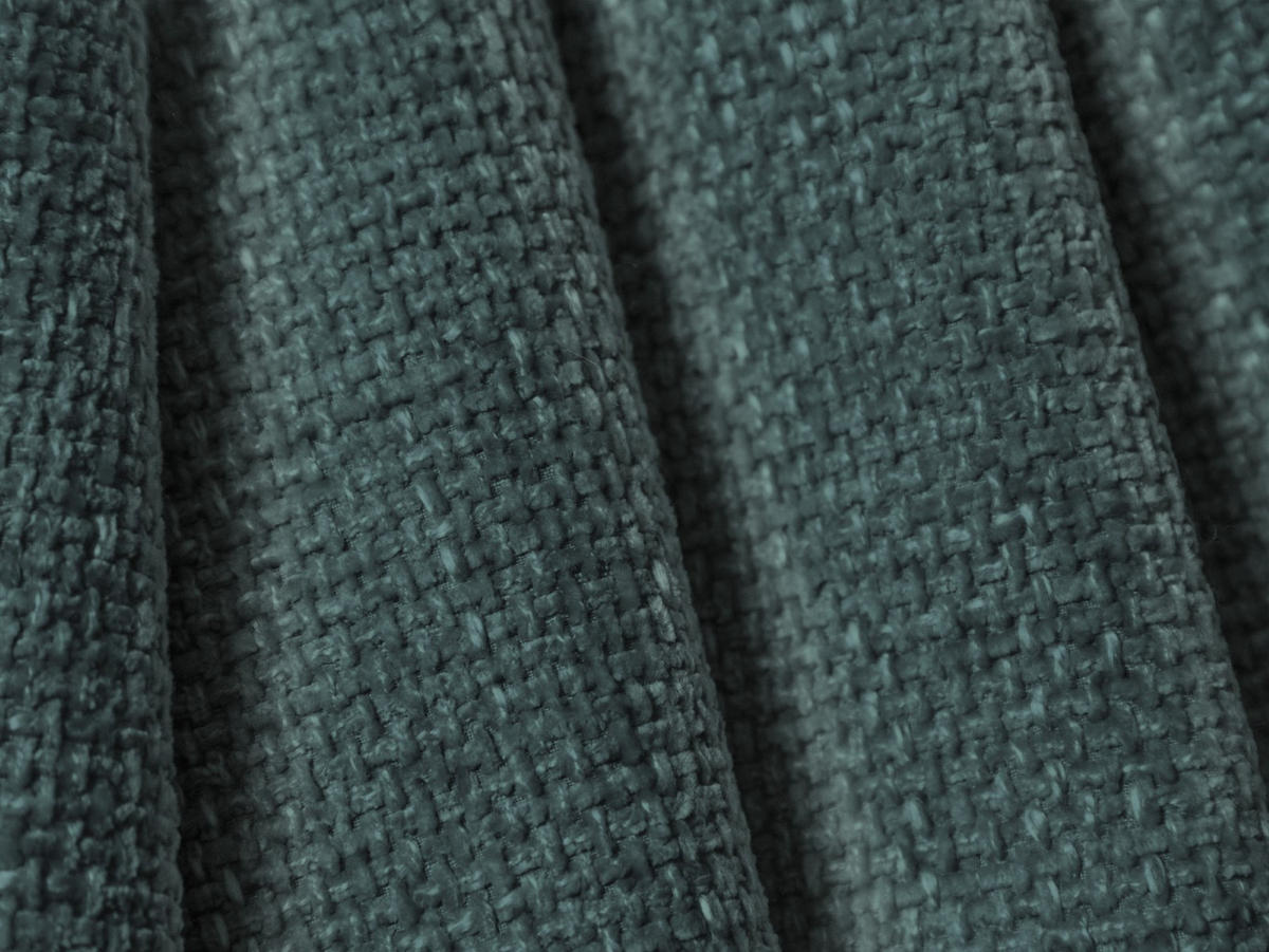 SOFA Lupine aus Chenille-Stoff petrol 3 Sitzplätze - Petrol, Textil (95/70/230cm) - Micadoni