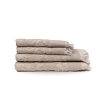 FROTTIERSET Harmony 4-teilig, Baumwolle - Beige, Textil (70/140cm) - SOWL