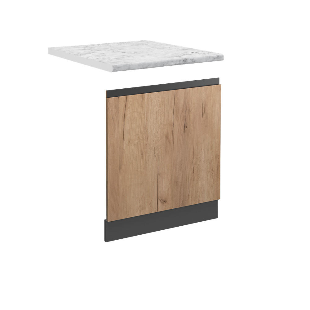 PŘEDNÍ PANEL R-Line Zlatý mocný dub - medově dubová/antracitová, kompozitní dřevo (60/57.2/1.6cm) - Vicco