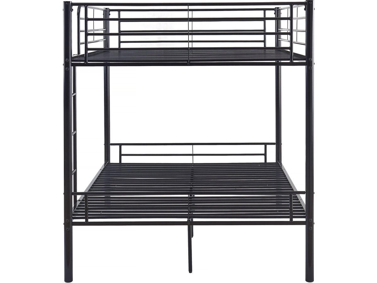 ETAGENBETT Adam Schwarz - Schwarz, Metall (140/190cm) - Habitat Garten