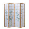 PARAVENT 4-tlg. 176/175 cm Braun Bambusmuster - Braun, Holz (176/175/2cm) - Homestyle4u