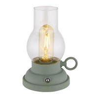 LED TISCHLEUCHTE PETRO Grün - Grün, Glas (12.5/10.7/17.5cm) - Globo Lighting