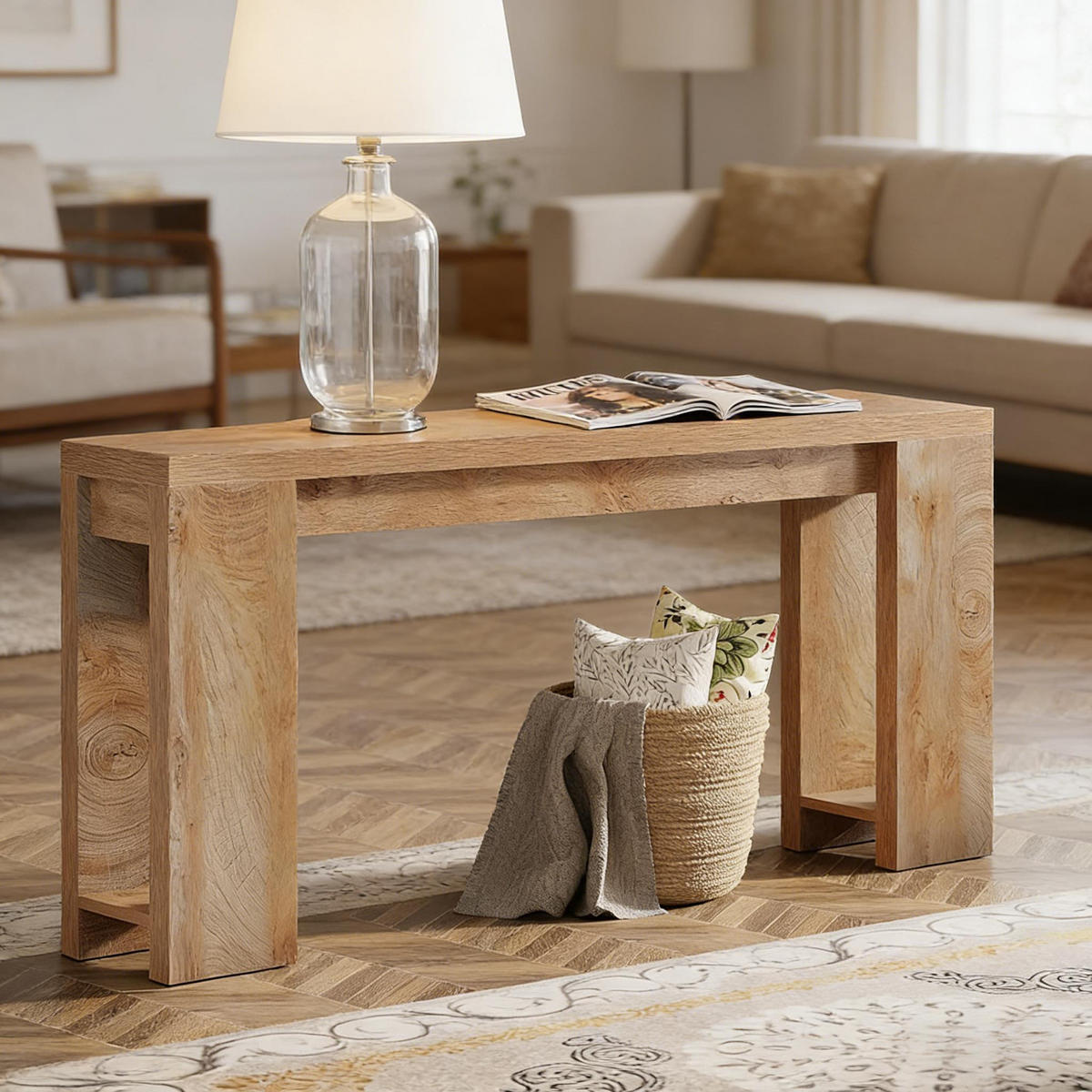 KONSOLENTISCH Braun 160/29,5/85 cm - Braun, Holz (29.5/160/85cm) - PANGIVO