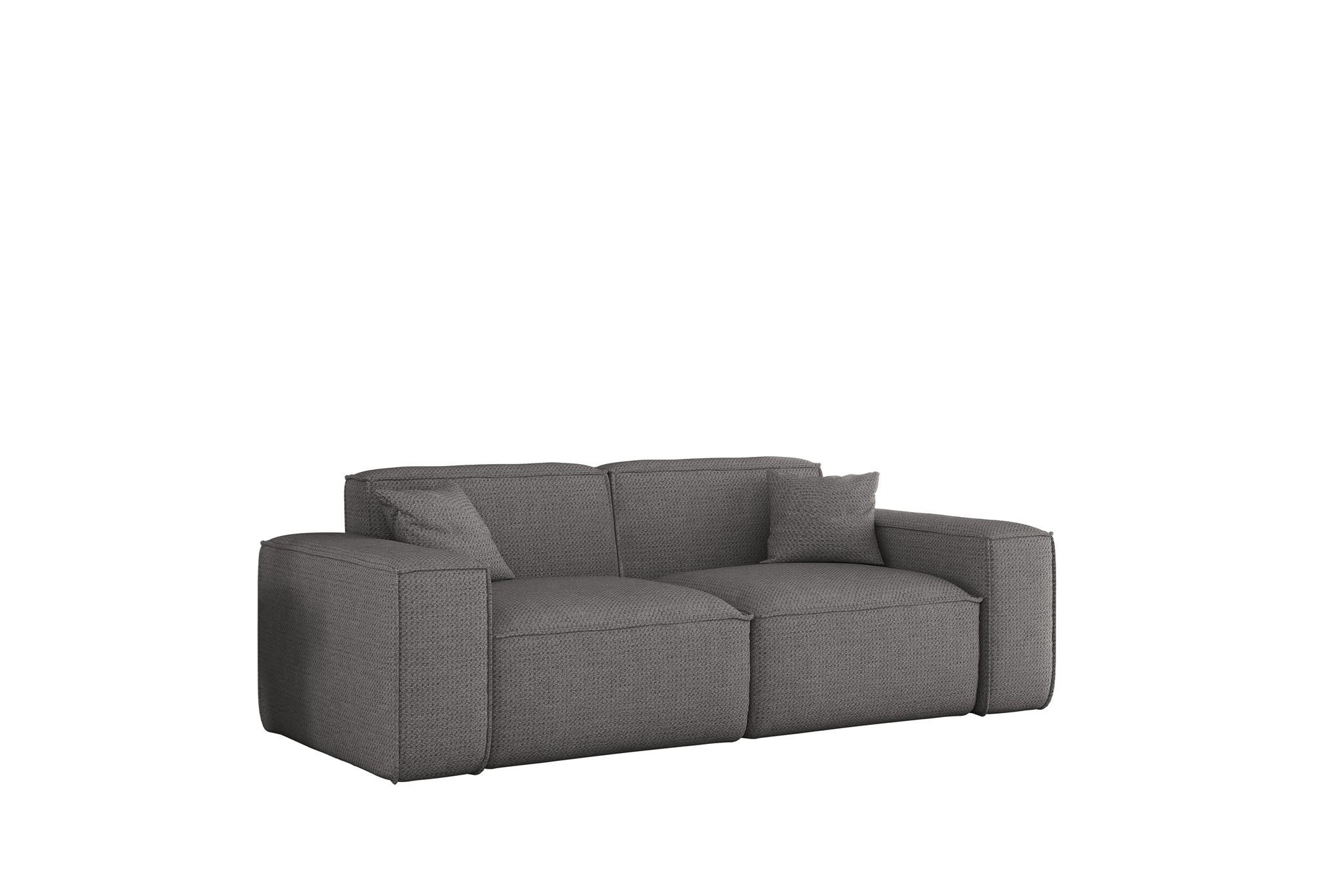 SOFA 2-sitzer Celes Premium In Artico - Grau, Holzwerkstoff/Textil (182/73/90cm) - Fun Möbel