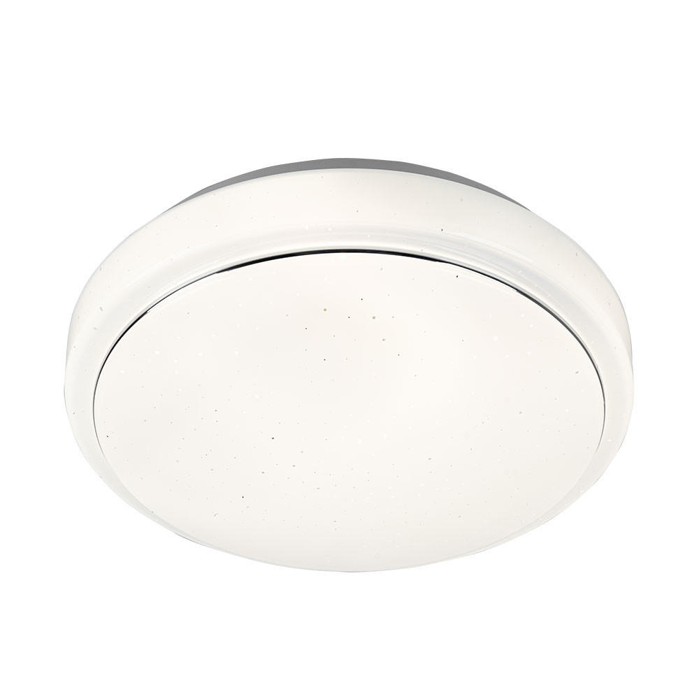 LED DECKENLEUCHTE Weiß Kunststoff - Weiß, Metall (28/28/8.5cm) - Briloner