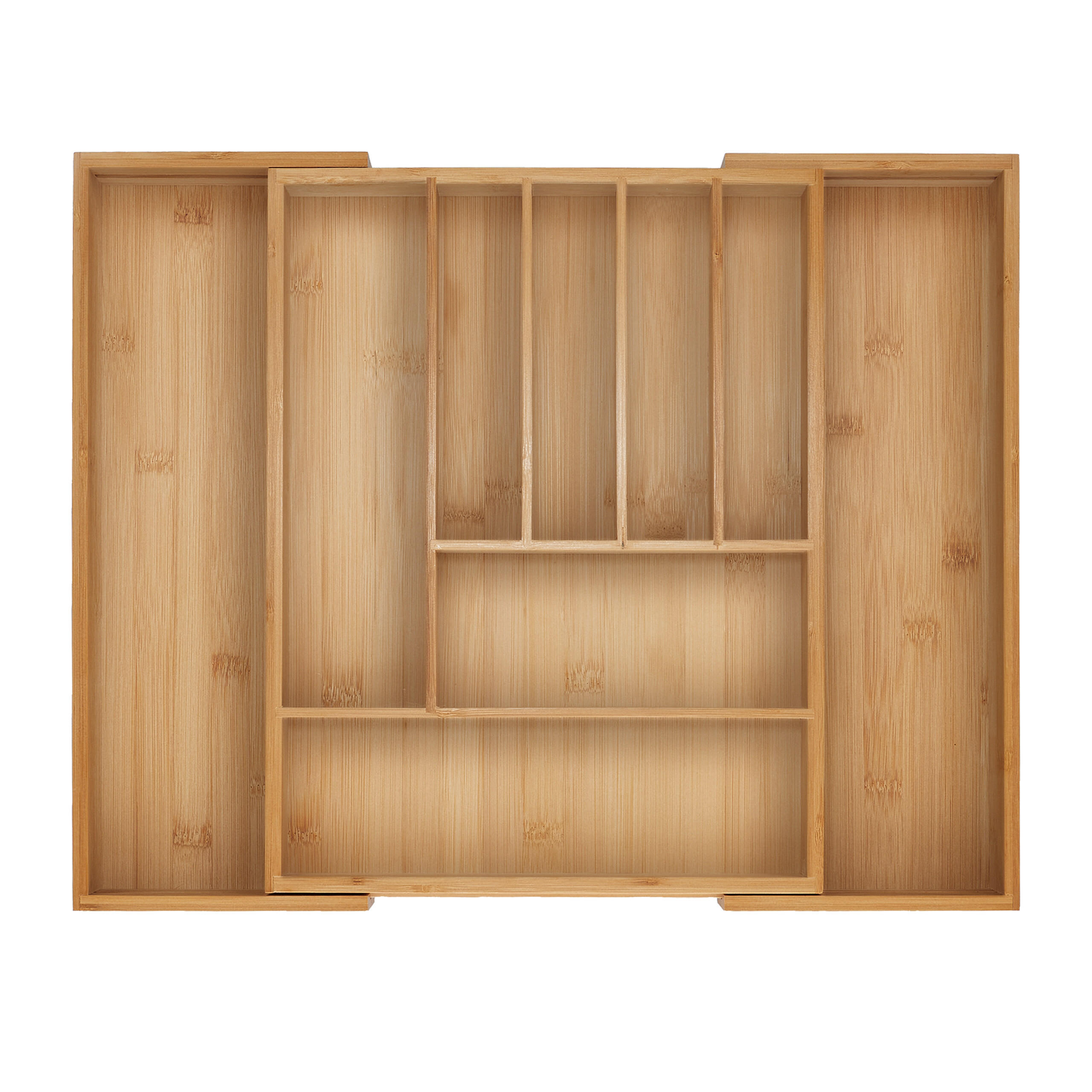 BESTECKKASTEN - Hellbraun, Holz/Kunststoff (47.5/5/38cm) - Relaxdays