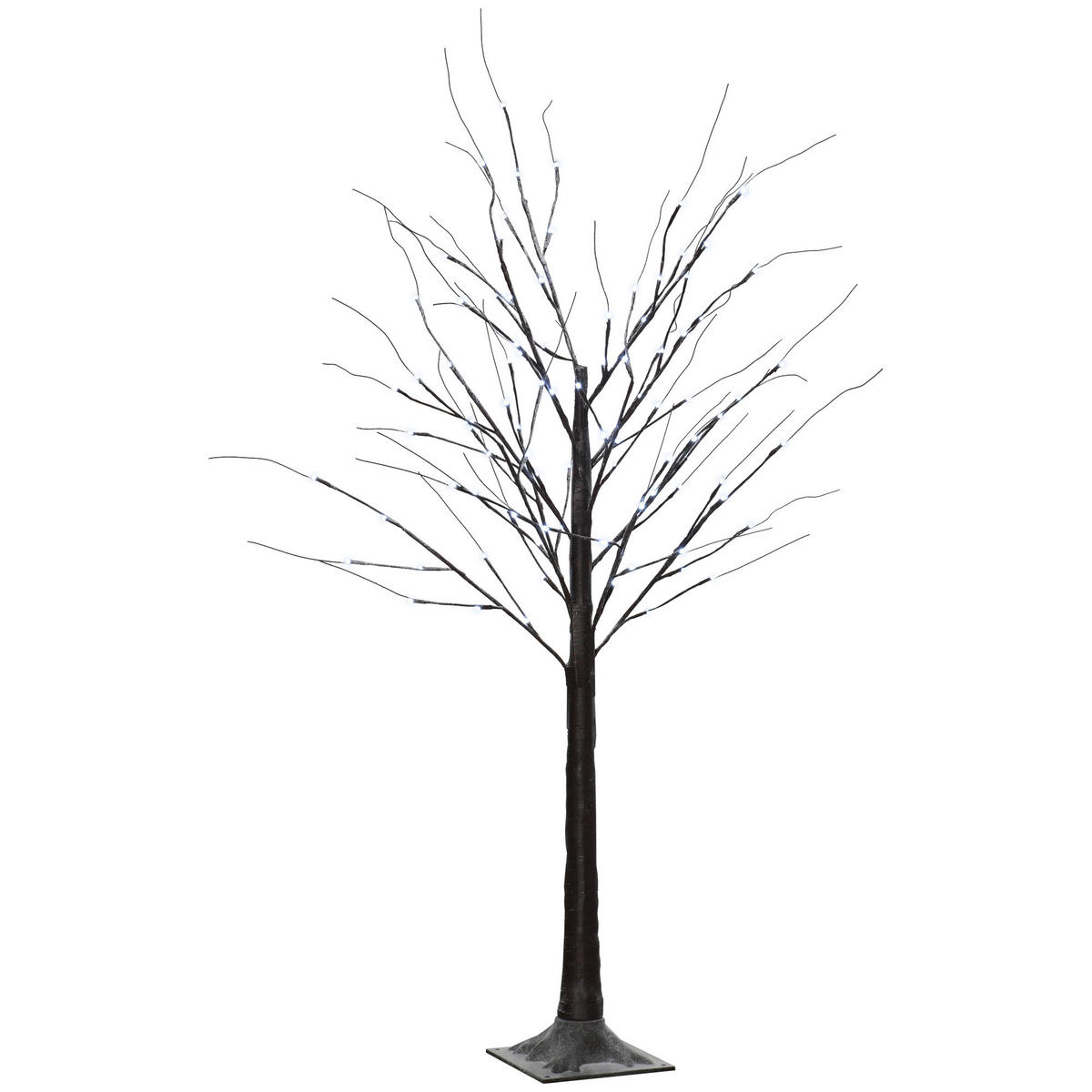 WEIHNACHTSBAUM Braun 22.0/22.0/150.0cm - Braun, Kunststoff (22/150/22cm)
