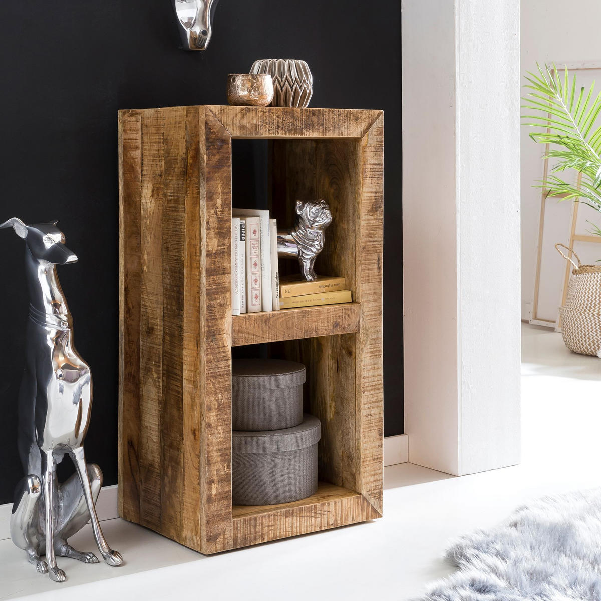 STANDREGAL hochkantig MICOL Regal - Braun, Holz (45/90/35cm) - tinkaro