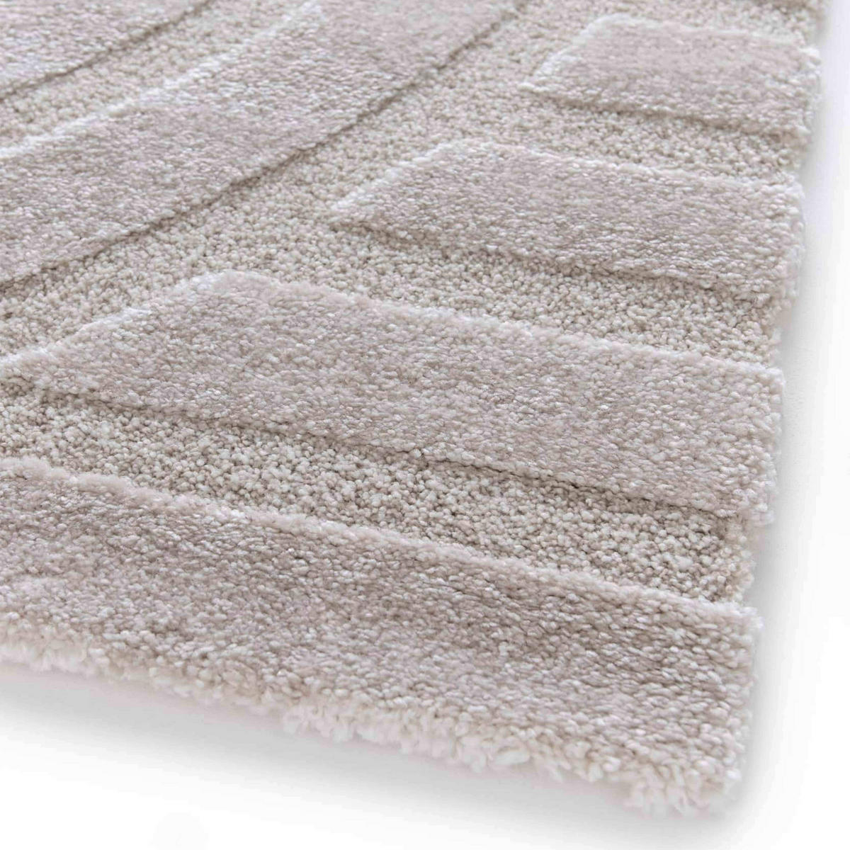 TEPPICH, Beige - Beige, Textil (120/170cm) - Oviala