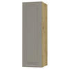 KÜCHENHÄNGESCHRANK Kvantum W4/20 Beige Matt / Eiche Artisan Matt 20 / 32,5 / 96cm - Beige/Eiche Artisan, Holz/Holzwerkstoff (20/96/32.5cm) - Feldmann-Wohnen