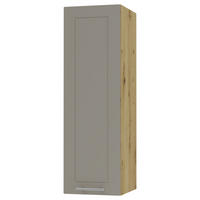 KÜCHENHÄNGESCHRANK Kvantum W4/30 Beige Matt / Eiche Artisan Matt 30 / 32,5 / 96cm - Beige/Eiche Artisan, Holz/Holzwerkstoff (30/96/32.5cm) - Feldmann-Wohnen