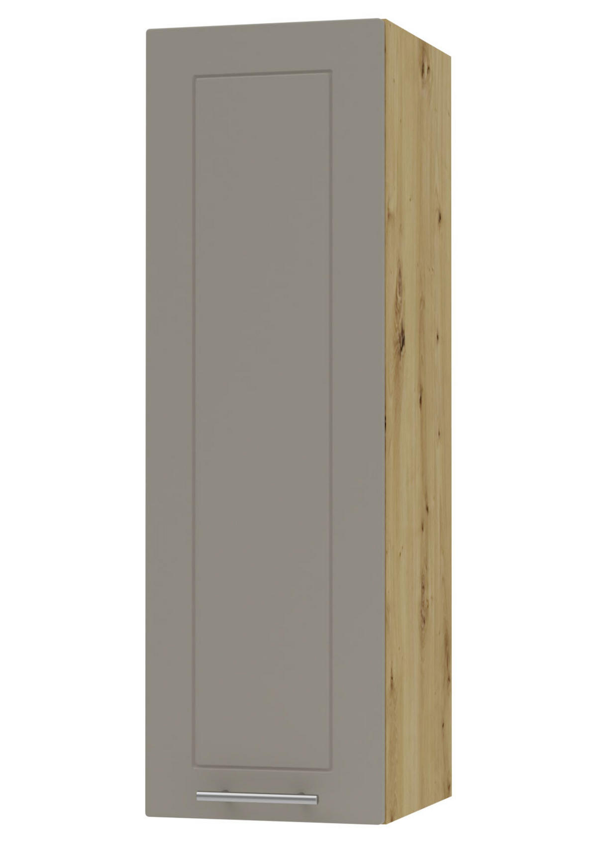 KÜCHENHÄNGESCHRANK Kvantum W4/30 Beige Matt / Eiche Artisan Matt 30 / 32,5 / 96cm - Beige/Eiche Artisan, Holz/Holzwerkstoff (30/96/32.5cm) - Feldmann-Wohnen