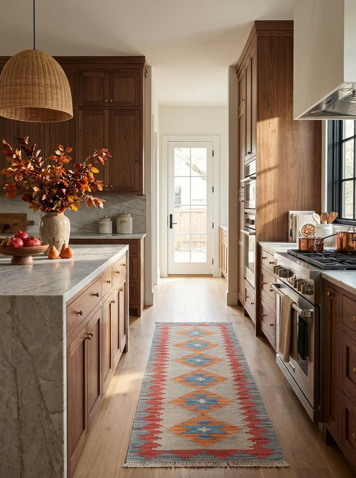 LÄUFER Gashgai Kelim Grau 196/58 cm Schurwolle - Grau, Textil (58/196cm) - Looma