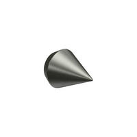 ENDSTÜCKE FÜR GARDINENSTANGEN 20 mm Ø, Sirius Edelstahl, Packung 2 Stück - Edelstahlfarben, Metall (4.1/3.3/3.3cm) - INTERDECO