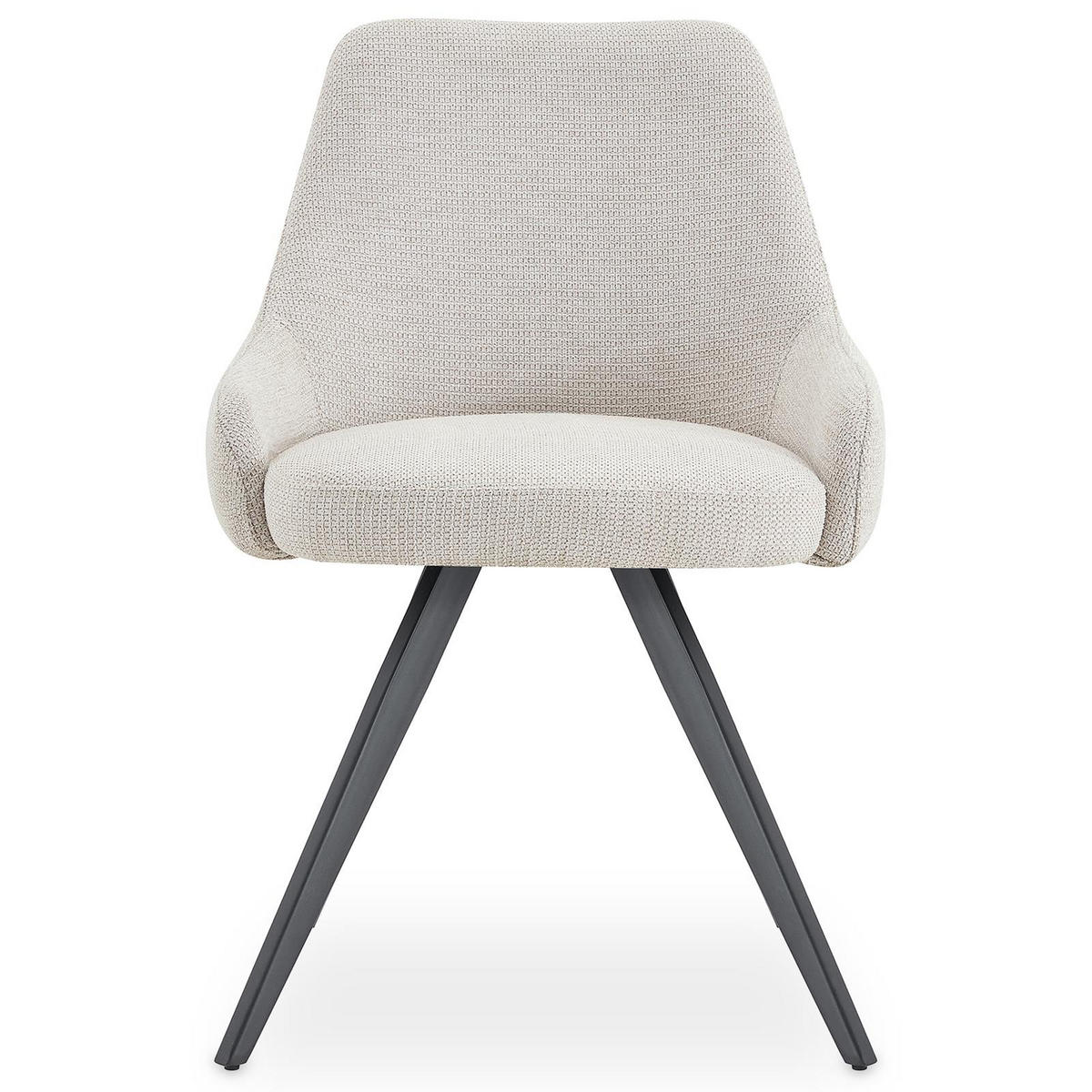 ESSZIMMERSTÜHLE VIGO 2er-Set hellgrau - Hellgrau, Textil (54/81/61cm) - IDIMEX