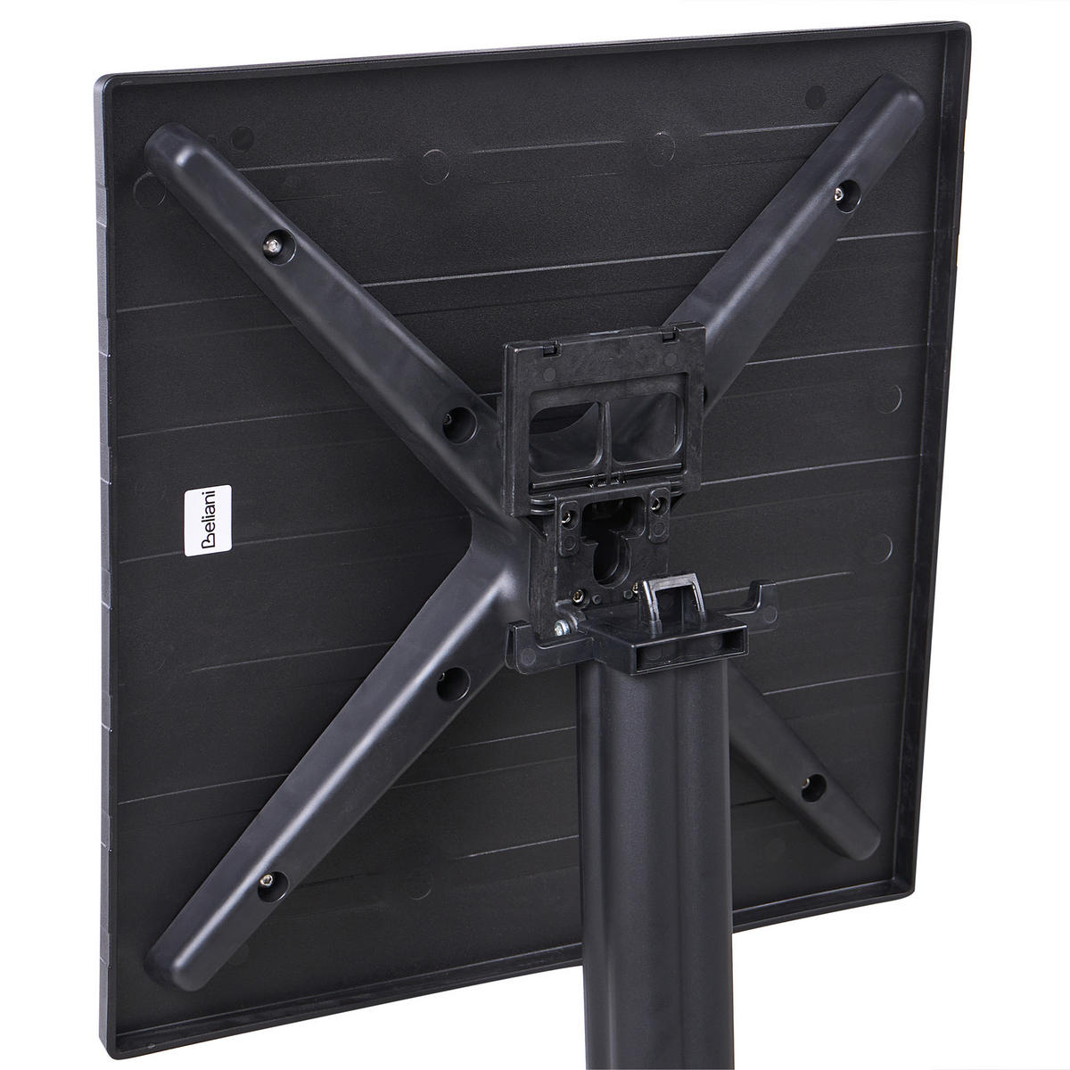 GARTEN-BARTISCH 60/60 cm Schwarz Lemnos - Schwarz, Kunststoff (60/60/111cm) - Beliani