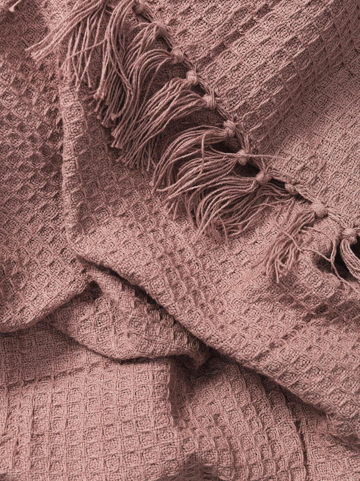 BAUMWOLLDECKE Amalia Rosa 125x150 cm - Rosa, Textil (125/150cm) - benuta Pure