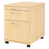 ROLLCONTAINER - mit Hängeregistratur 58/42,8/59 cm in Ahornfarben Bogengriff (Metall) - Ahornfarben, Holzwerkstoff (42.8/59/58cm) - bümö