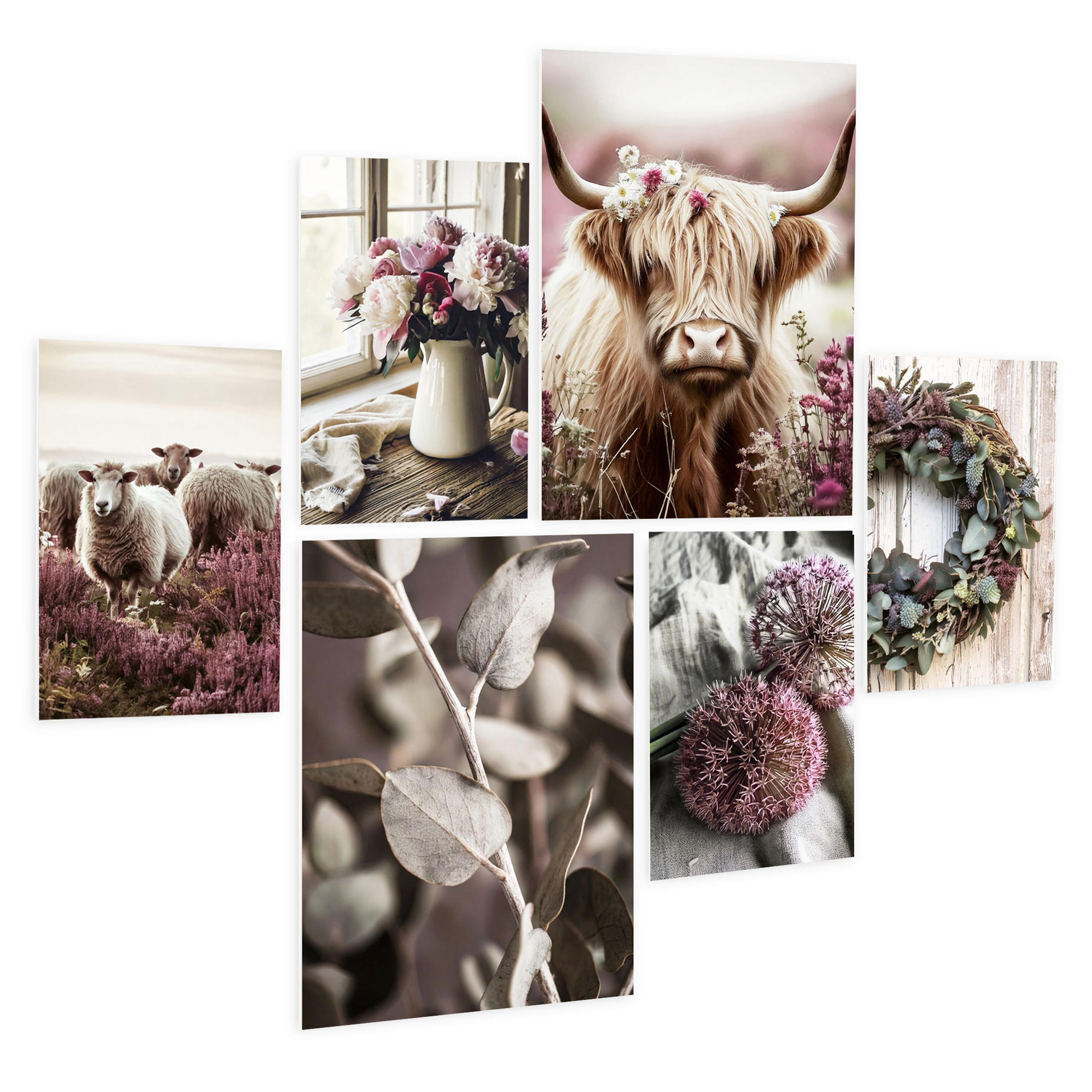 artissimo Bilderset Beige 105x85 cm