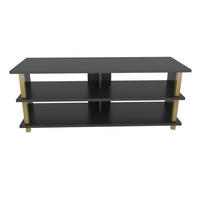 TV Board Pueblo Gold-Anthrazit - Anthrazit/Goldfarben, Holzwerkstoff (120/47/45cm) - Decorotika