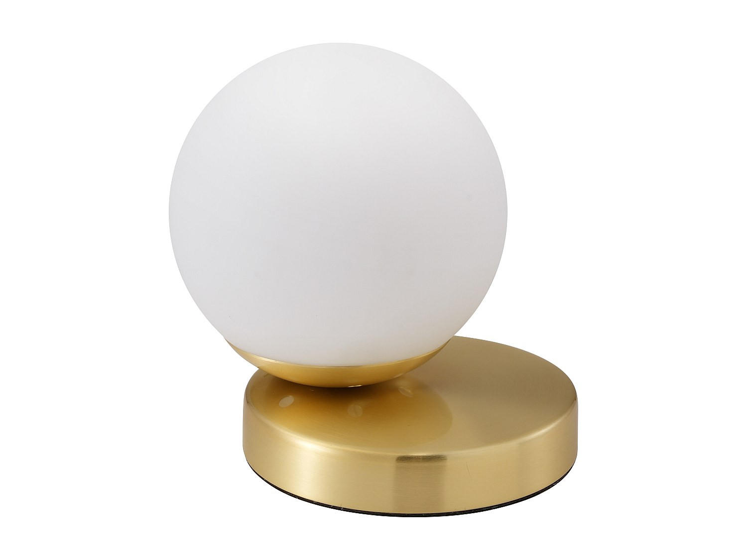 TISCHLAMPE - 16 cm x 16 cm - metall - weiß, goldfarben Sofia - Goldfarben/Weiß, Metall (16/16/15.5cm) - Vente-Unique
