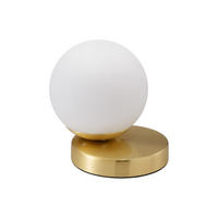 TISCHLAMPE - 16 cm x 16 cm - metall - weiß, goldfarben Sofia - Goldfarben/Weiß, Metall (16/16/15.5cm) - Vente-Unique