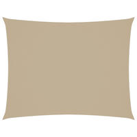 SONNENSEGEL Oxford-Gewebe Rechteckig 3x6 m Beige - Beige, Textil (600/300cm) - furnicato