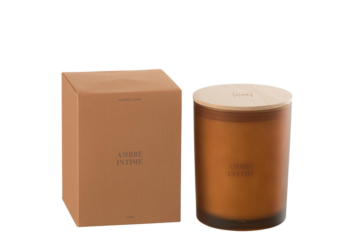 DUFTKERZE ACCORDS ESSENTIALS - Dunkelorange - 52 Std. - Dunkelorange, Paraffin (10.5/14cm) - J-Line