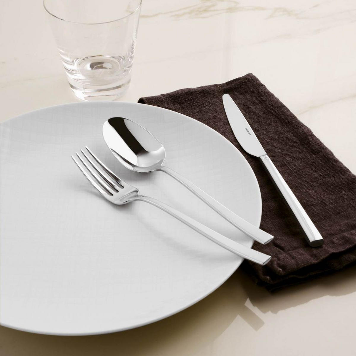 BESTECKSET Rock - Edelstahl - 36-teilig / 6 Personen - Silberfarben, Metall - Sambonet