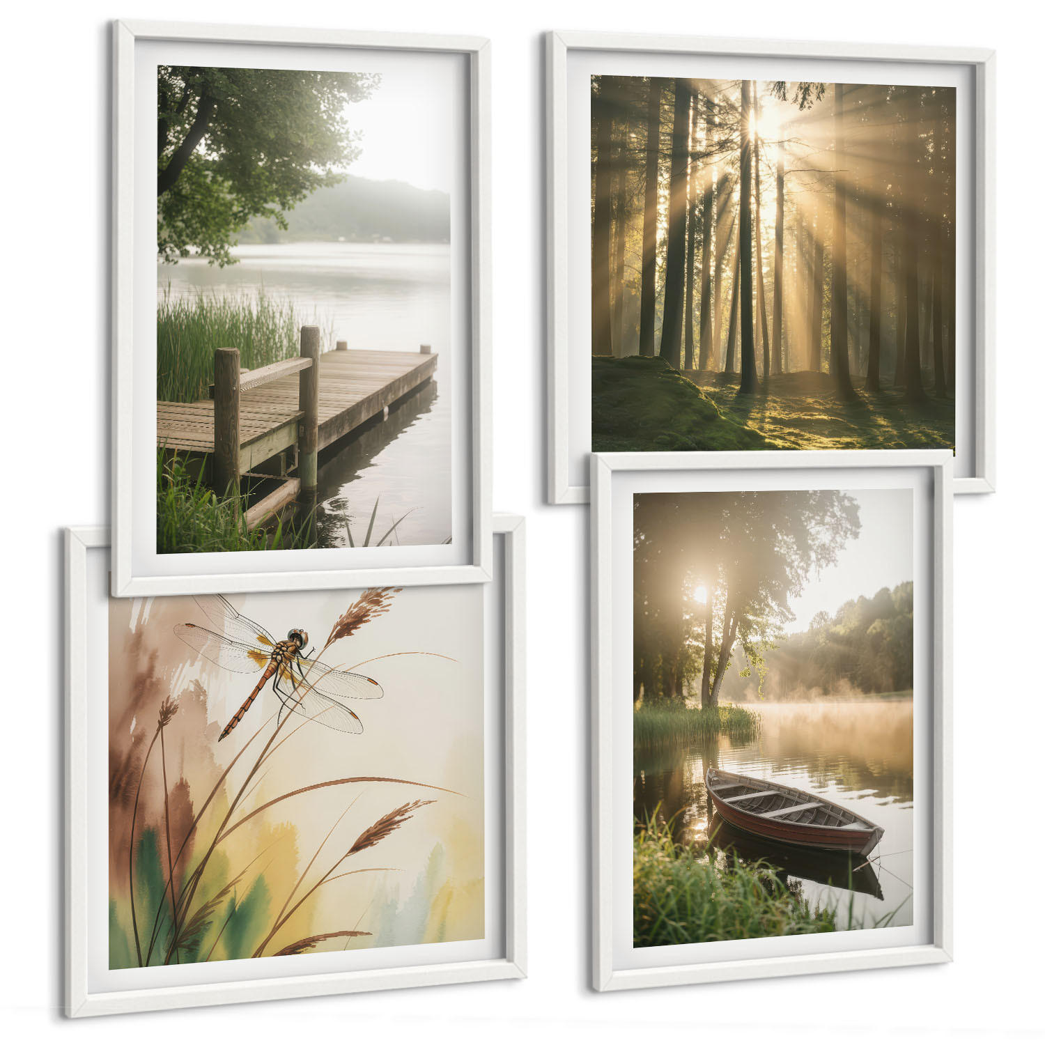 Tulup Bilder Weiß 50x50 cm