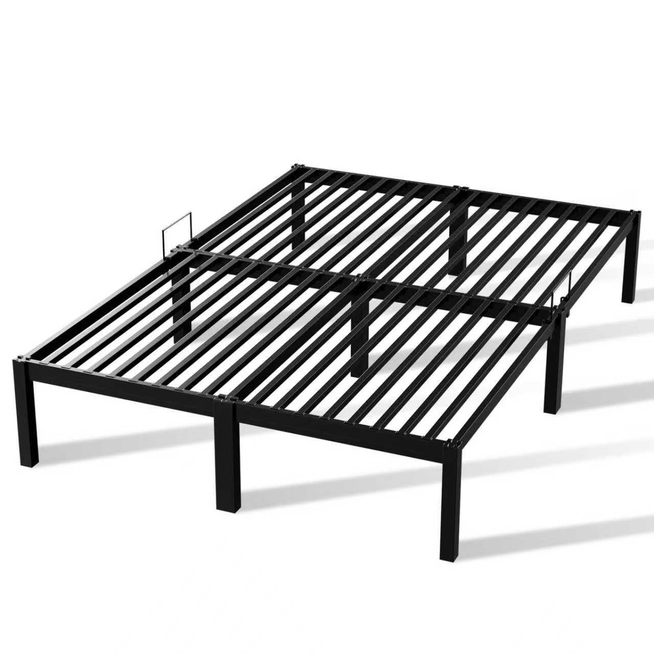 METALLBETT 140x200 cm - Schwarz, Metall (140/200cm) - HOMAVO