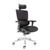 BÜROSTUHL MasterSeat Schwarz - Silberfarben/Schwarz, Kunststoff/Textil (70/135/70cm) - Clouvou