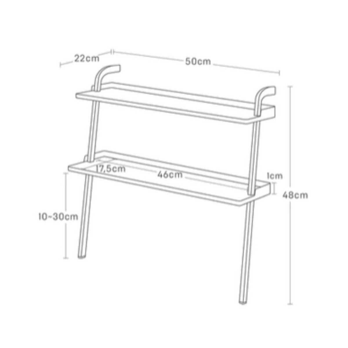 SCHUHREGAL für Kinder aus schwarzem Metall - 50/22/48 cm - Schwarz, Metall (22/48/50cm) - Yamazaki