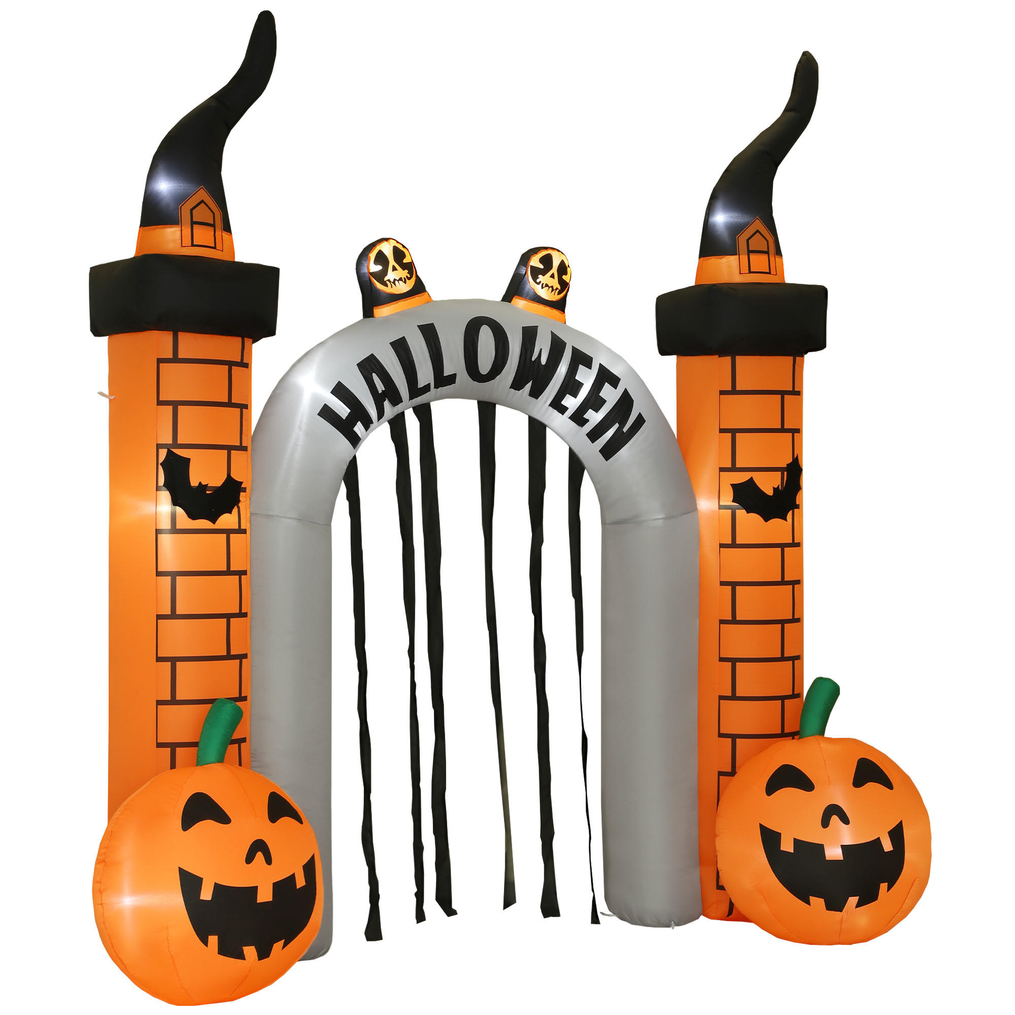 HALLOWEEN-DEKORATION Orange 325.0/105.0/322.0cm - Orange, Textil (105/322/325cm)